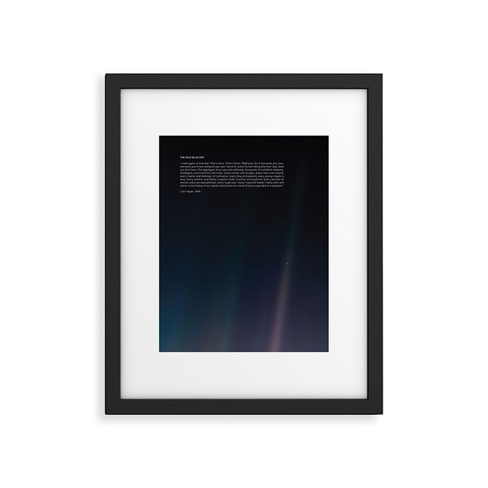 The Pale Blue Dot  Framed Art Print Gallery Image 1