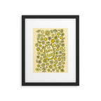 be here now // flower power // retro surf art by surfy birdy Framed Art Print Gallery Image 5