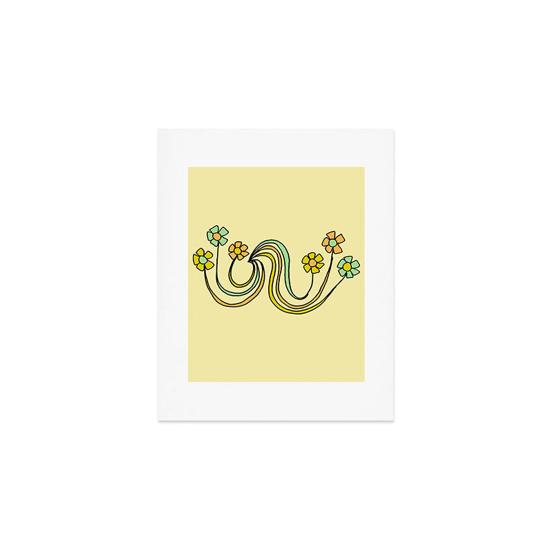 bloom where you are planted // waves and flowers Art Print Gallery Image 1