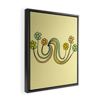 bloom where you are planted // waves and flowers Framed Canvas Print Gallery Image 2