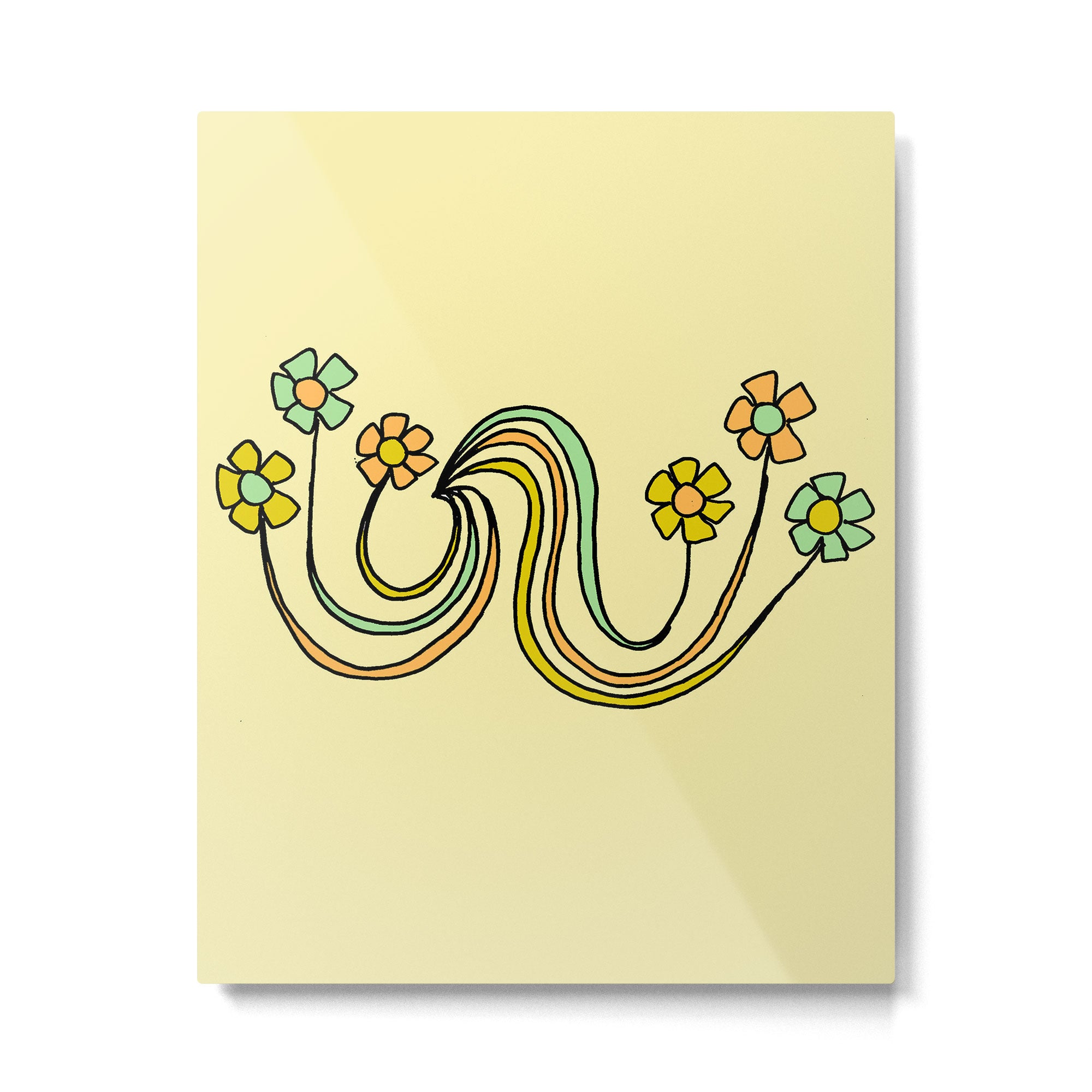 bloom where you are planted // waves and flowers Metal Print Gallery Image 6