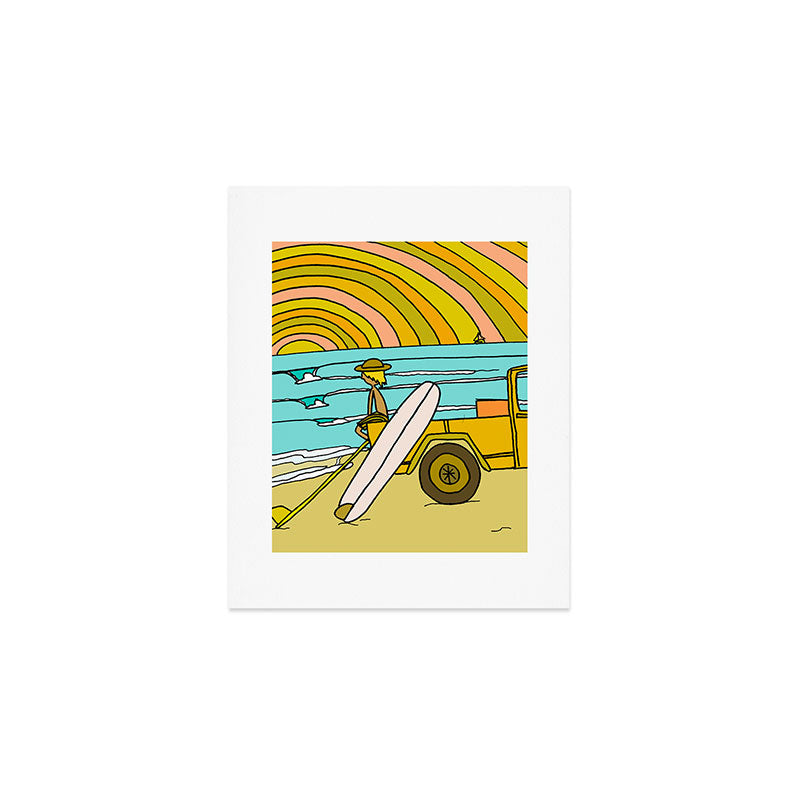classic summer surf vibes forever Art Print Gallery Image 1