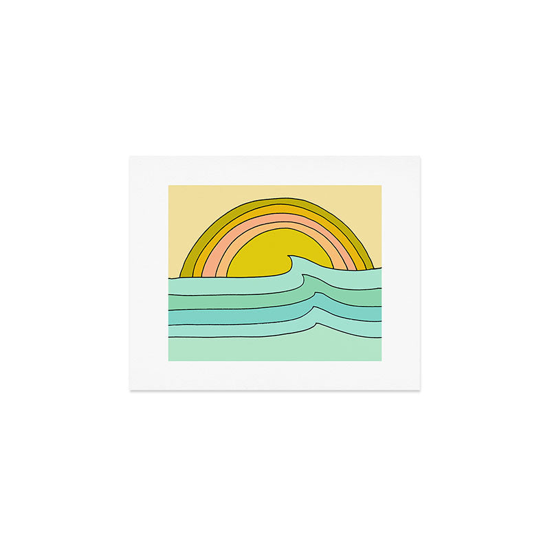 daydreams glassy swells and sunrise radiate by surfy birdy Art Print Gallery Image 1