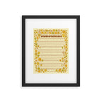 desiderata poem of peaceful living / retro art by surfy birdy Framed Art Print Gallery Image 5