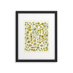 doodle daydreams sunshine and good vibes // retro art by surfy birdy Framed Art Print Gallery Image 5