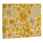 flower power wildflowers brown // retro art by surfy birdy Canvas Print Gallery Image 6