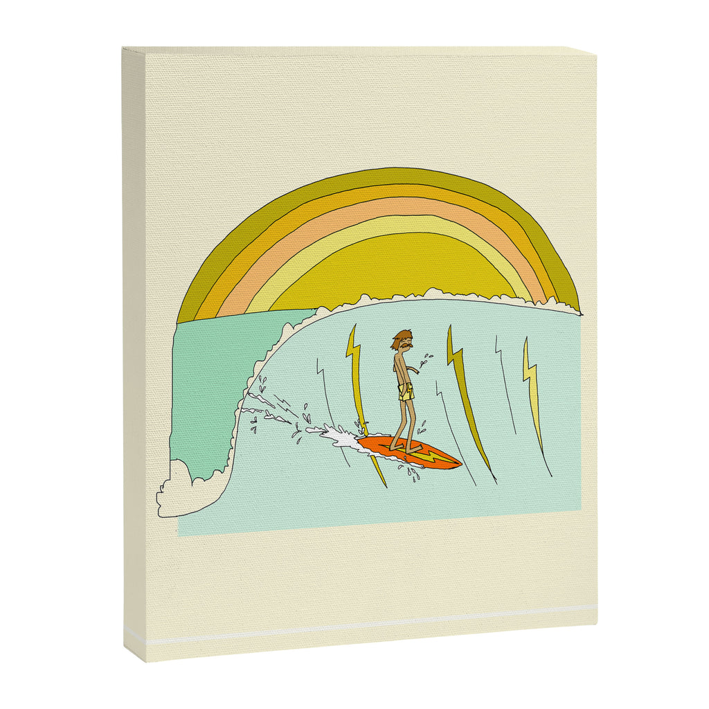 gerry lopez pipeline 70s daydreams // retro surf art by surfy birdy Canvas Print Gallery Image 8