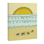 keep it simple // single fin // retro surf art by surfy birdy Canvas Print Gallery Image 6