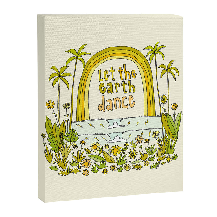 let the earth dance // retro surf art by surfy birdy Canvas Print Gallery Image 1