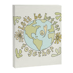 let's be better together // protect mother earth // retro art by surfy birdy Canvas Print Gallery Image 8
