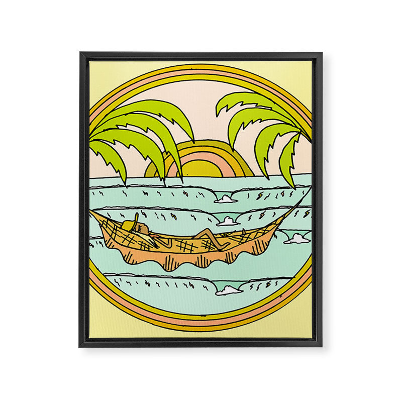 peaceful hammock life Framed Canvas Print Gallery Image 8