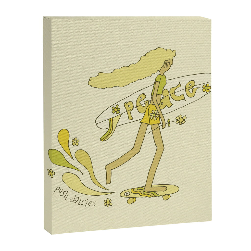 push daisies skate // retro surf art by surfy birdy Canvas Print Gallery Image 6