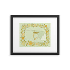 Rell Sunn heart of the sea 70s // retro surf art by surfy birdy Framed Art Print Gallery Image 5