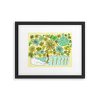 retro daydreams hang 10 florida // retro surf art by surfy birdy Framed Art Print Gallery Image 5