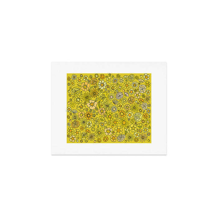 retro flower power wallpaper dreams // art by surfy birdy Art Print Gallery Image 1