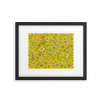 retro flower power wallpaper dreams // art by surfy birdy Framed Art Print Gallery Image 5