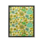 retro wall paper daydreams // art by surfy birdy Framed Canvas Print Gallery Image 6