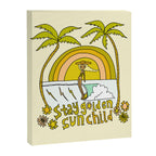 stay golden sun child //retro surf art by surfy birdy Canvas Print Gallery Image 8