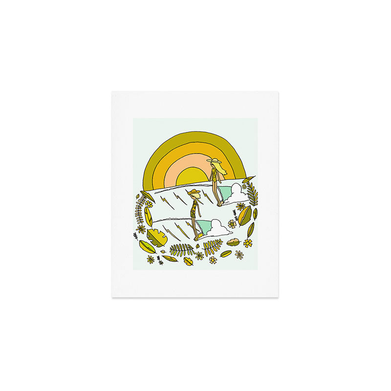 summer vibes forever // retro surf art by surfy birdy Art Print Gallery Image 1