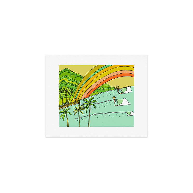 Surf Paradise Rainbow of Happiness Art Print Gallery Image 1