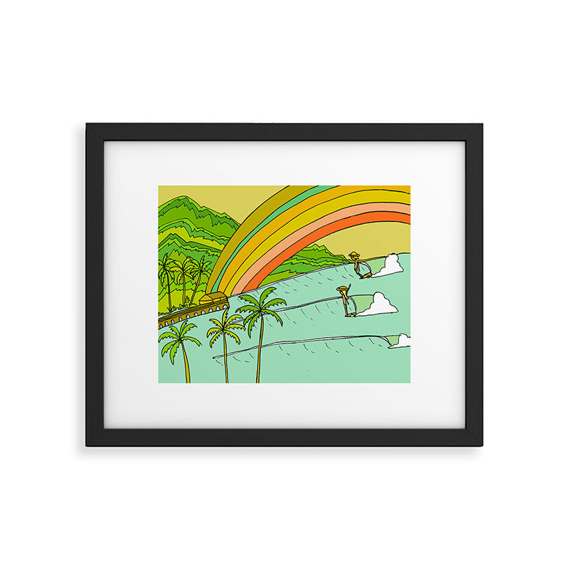 Surf Paradise Rainbow of Happiness Framed Art Print Gallery Image 5