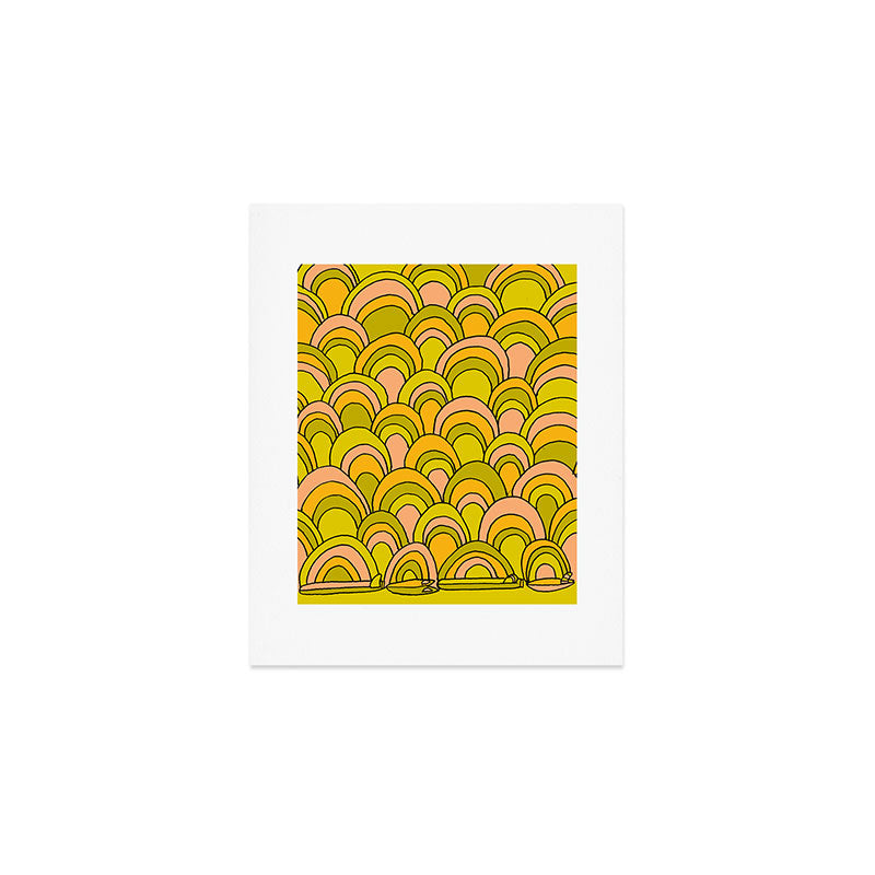 surfboard quiver 70s wallpaper dreams Art Print Gallery Image 1