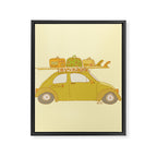 Wandering bug adventure mobile retro surf art by surfy birdy Framed Canvas Print Gallery Image 6