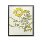 war is not healthy // retro art by surfy birdy Framed Canvas Print Gallery Image 8