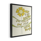 war is not healthy // retro art by surfy birdy Framed Canvas Print Gallery Image 2