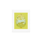 wild horses by the sea // retro surf art by surfy birdy Art Print Gallery Image 1