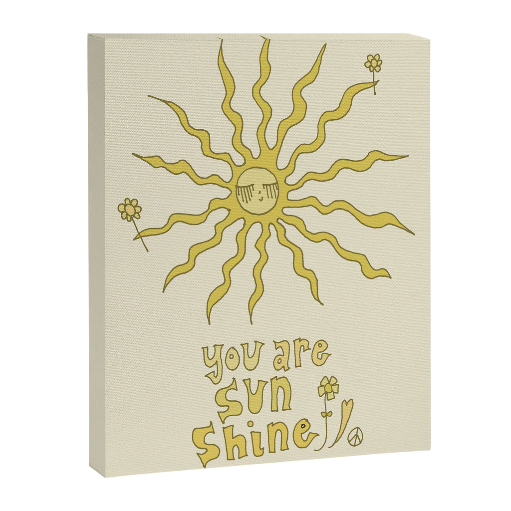 you are sunshine // retro art by surfy birdy Canvas Print Gallery Image 6