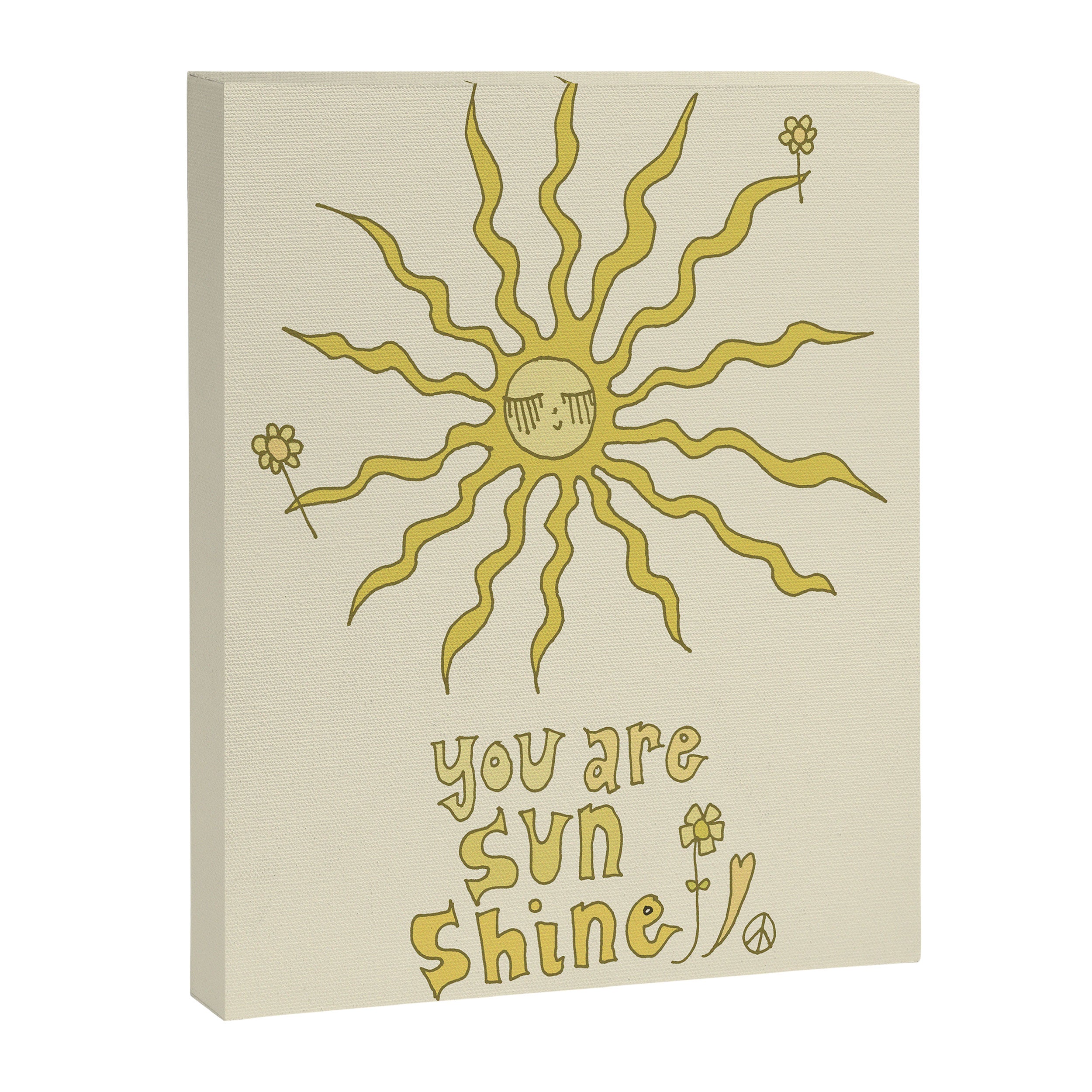 you are sunshine // retro art by surfy birdy Canvas Print Gallery Image 6