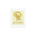 you are swell valentine // retro surf art by surfy birdy Art Print Gallery Image 1