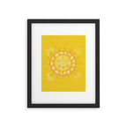 you are the sun // retro sunshine art by surfy birdy Framed Art Print Gallery Image 6