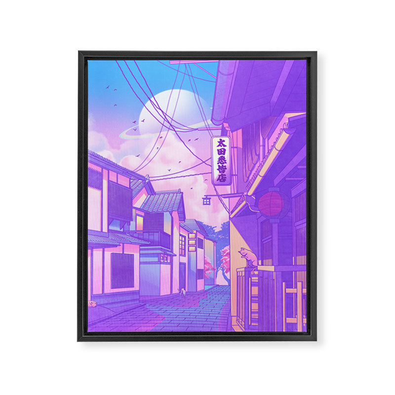 City Pop Kyoto Framed Canvas Print Gallery Image 6
