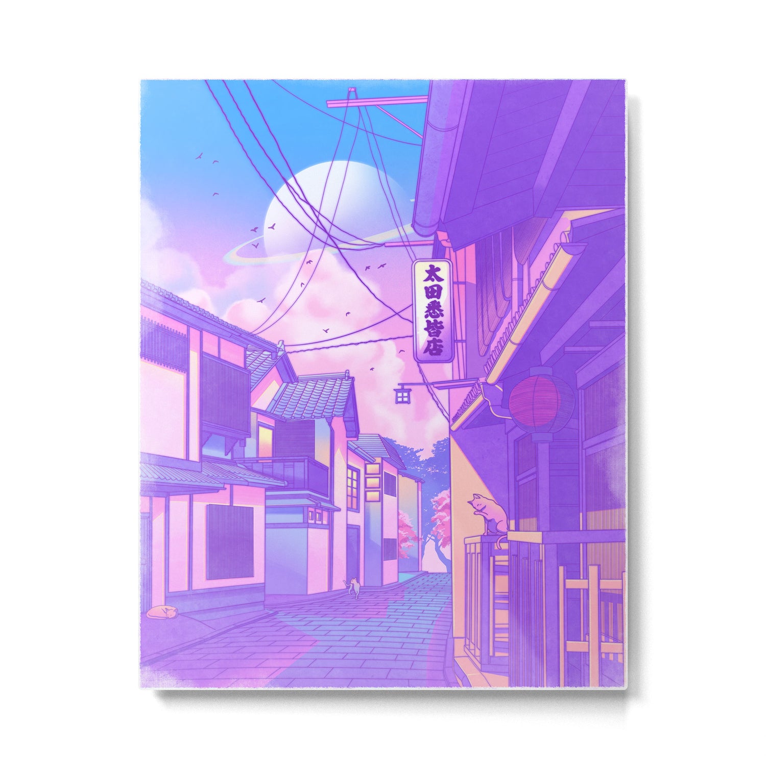 City Pop Kyoto Metal Print Gallery Image 4
