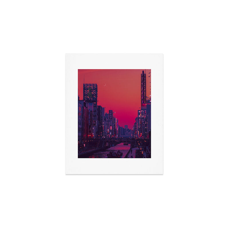 Dotonbori Dusk Art Print Gallery Image 1
