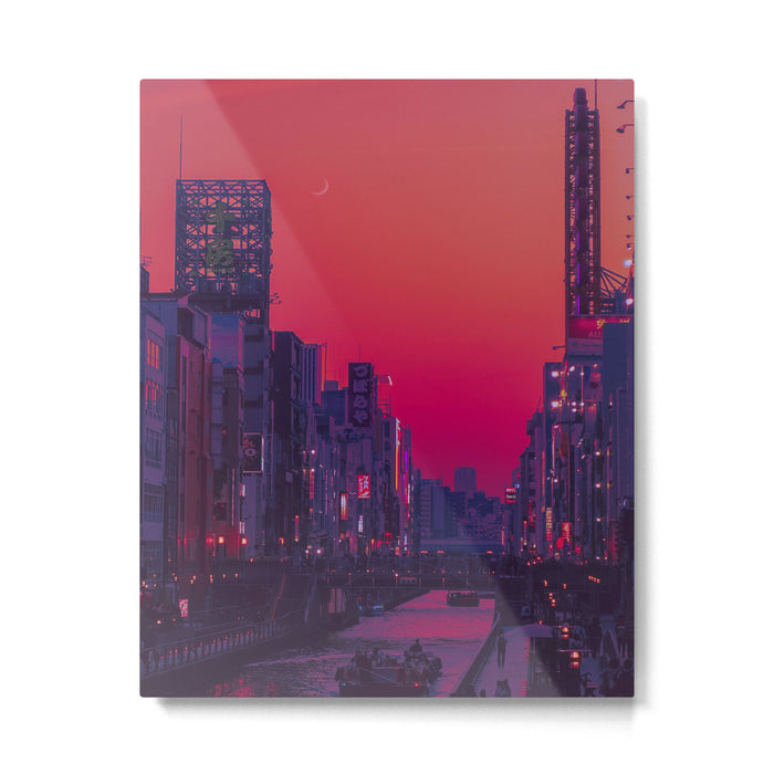 Dotonbori Dusk Metal Print Gallery Image 1