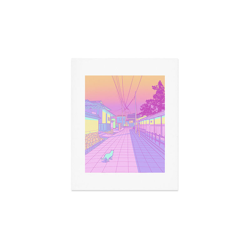 Kyoto Cats Art Print Gallery Image 1
