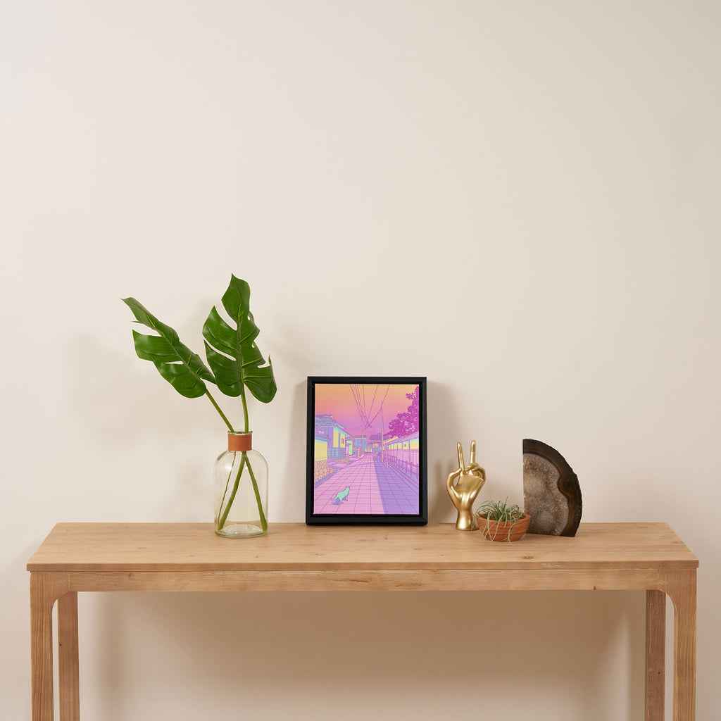 Kyoto Cats Framed Canvas Print Gallery Image 4