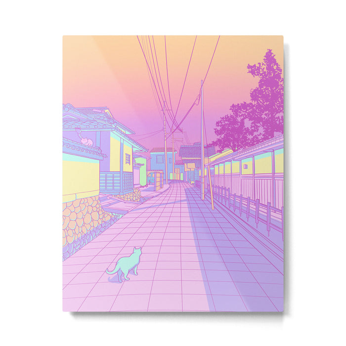 Kyoto Cats Metal Print Gallery Image 1