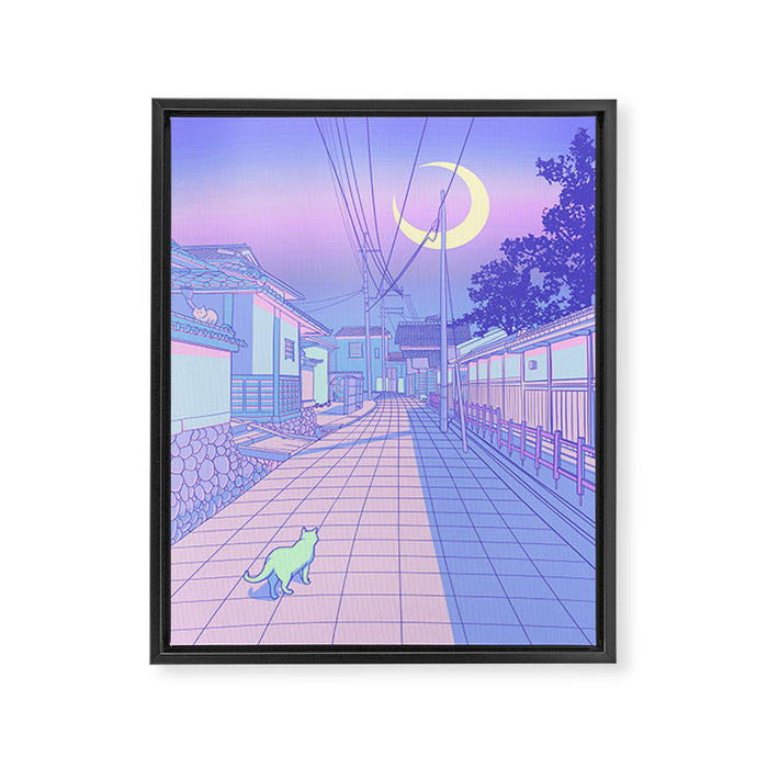 Kyoto Nights Framed Canvas Print Gallery Image 1