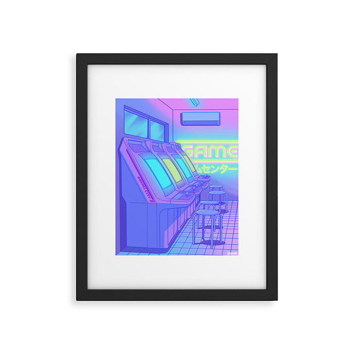 Midnight Arcade Framed Art Print Gallery Image 1