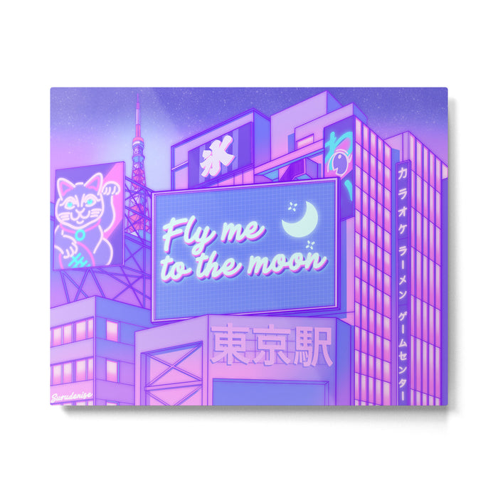 Moon City Metal Print Gallery Image 1