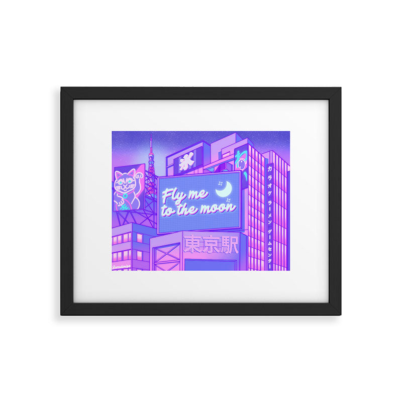 Moon City Framed Art Print Gallery Image 5