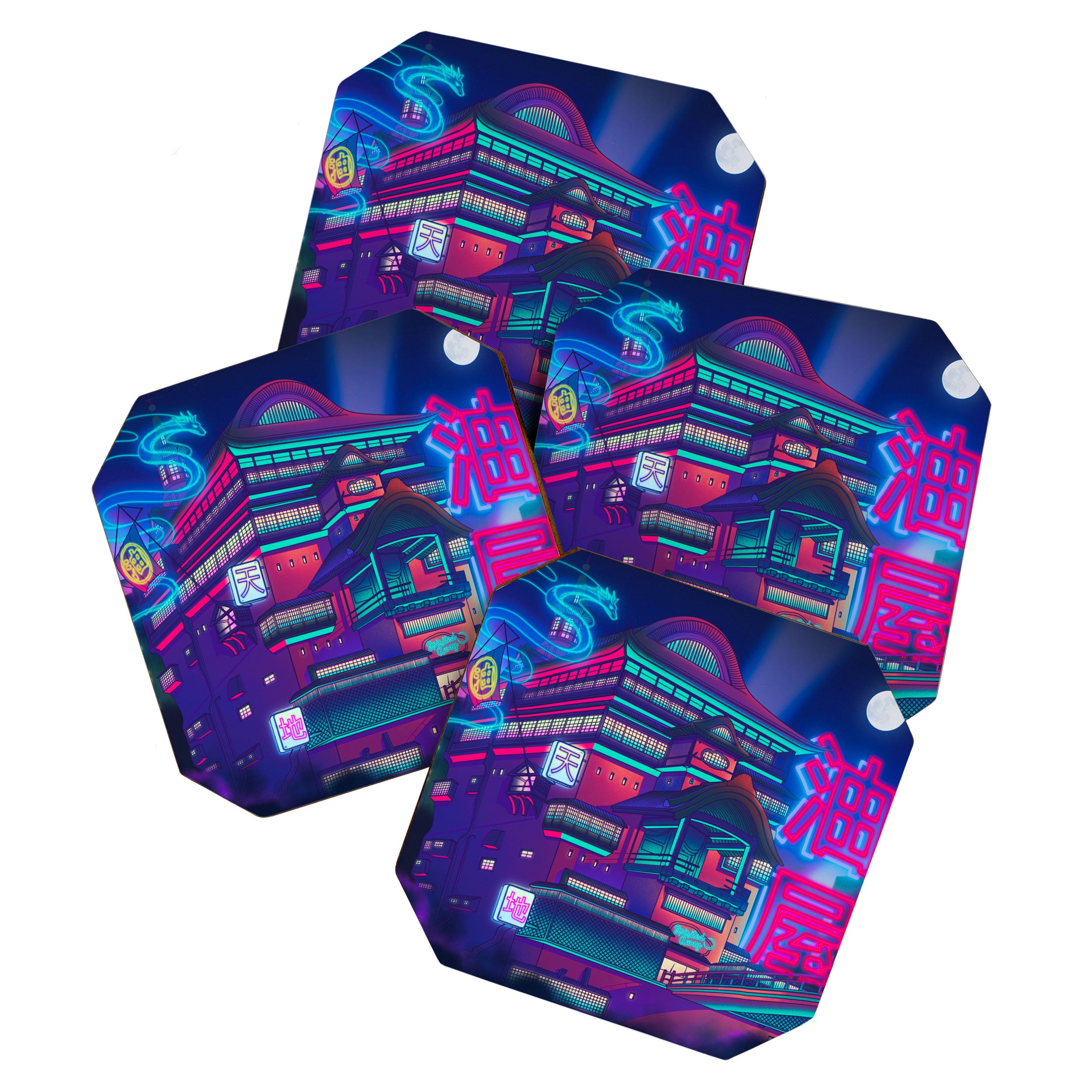 Neon Bath House Coaster Gallery Image 1