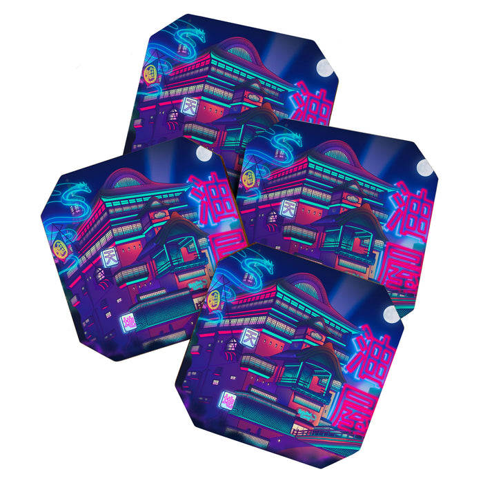 Neon Bath House Coaster Gallery Image 1