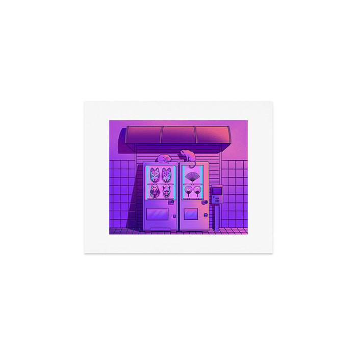 Neon Vending Machines Art Print Gallery Image 1