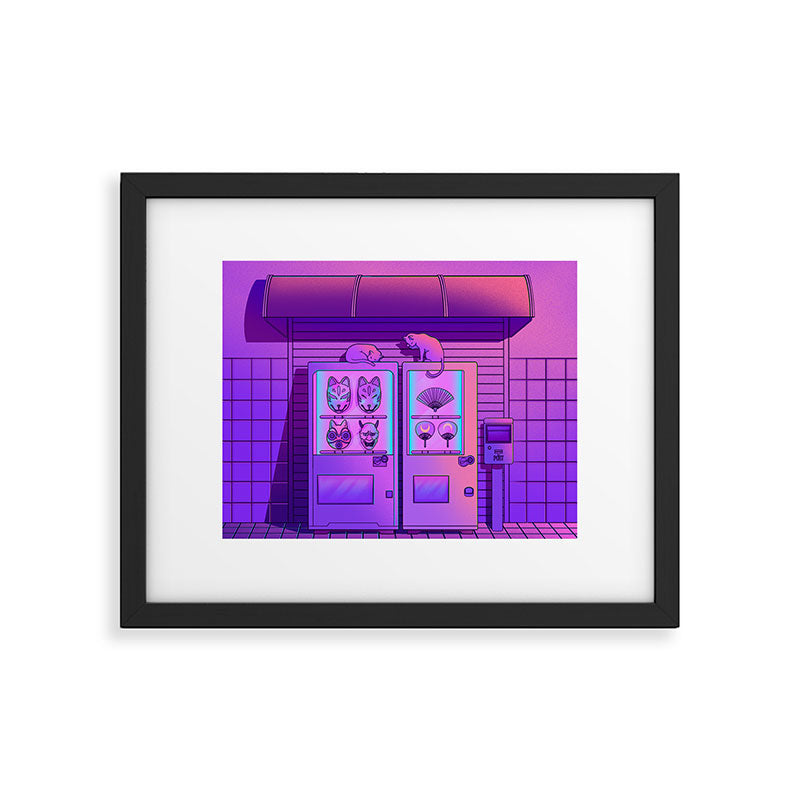 Neon Vending Machines Framed Art Print Gallery Image 5
