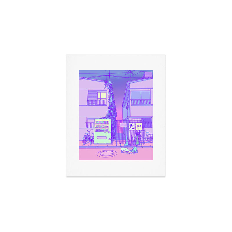 Pastel Tokyo Cats Art Print Gallery Image 1